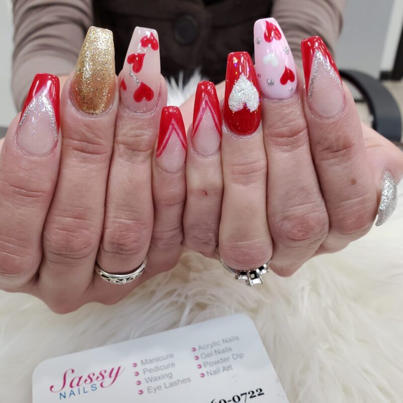 Valentine nail designs by Sassy Nails gallery Gallery Valentine nail designs by Sassy Nails scaled 800x800