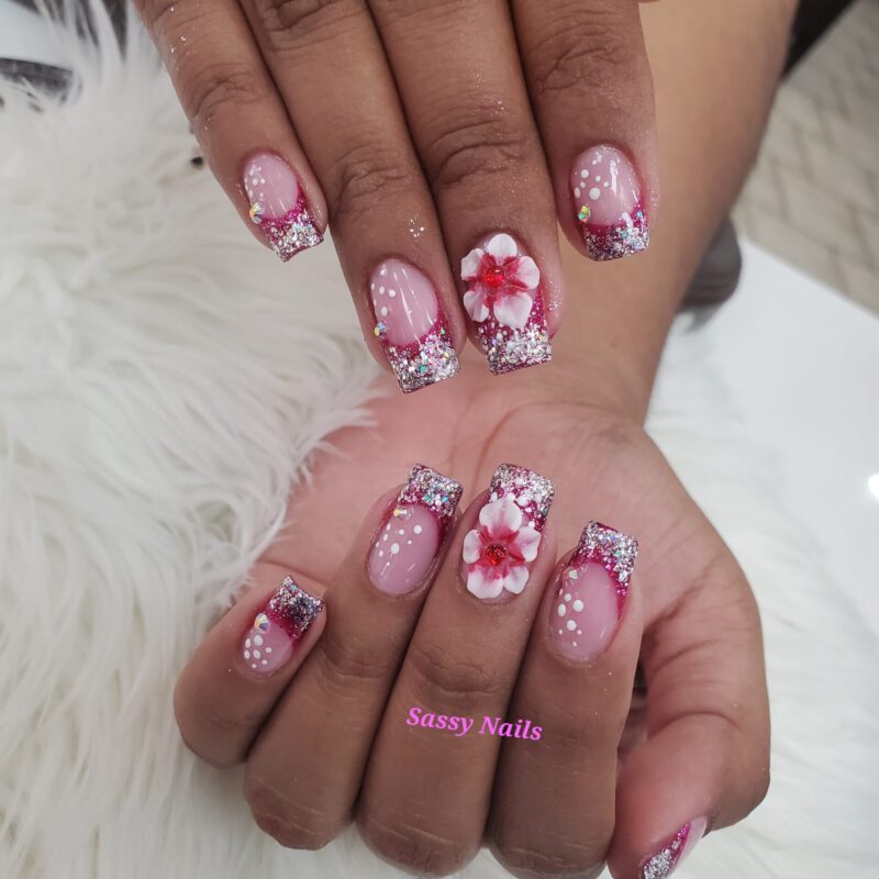 Sassy nails design 3 d flowers pink gallery Gallery Sassy nails design 3 d flowers pink scaled 800x800
